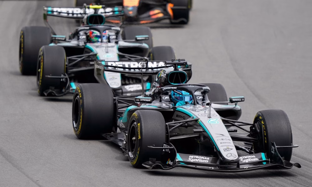 F1: Russell vence sprint do GP do Canadá após desavença com Antonelli