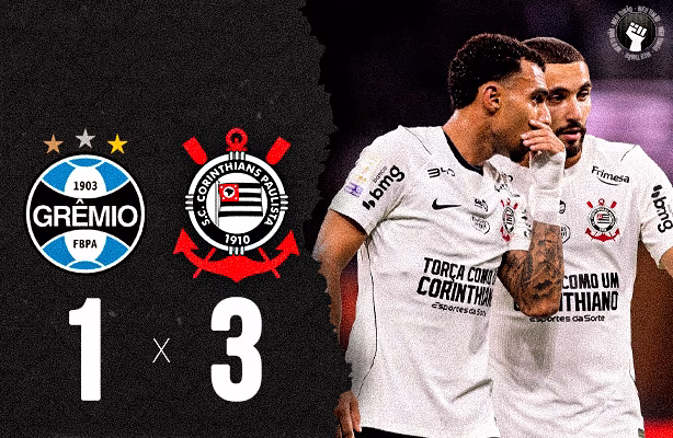 VÍDEO: Melhores momentos: Grêmio 1×3 Corinthians | 18ª rodada | Brasileirão 2026