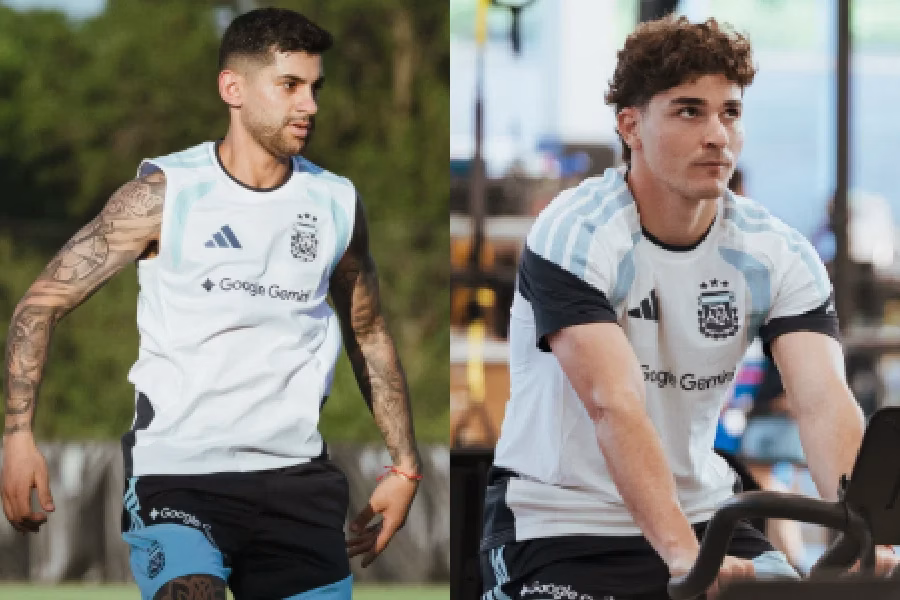 Argentina: Cristian Romero e Julián Álvarez são liberados para treinos