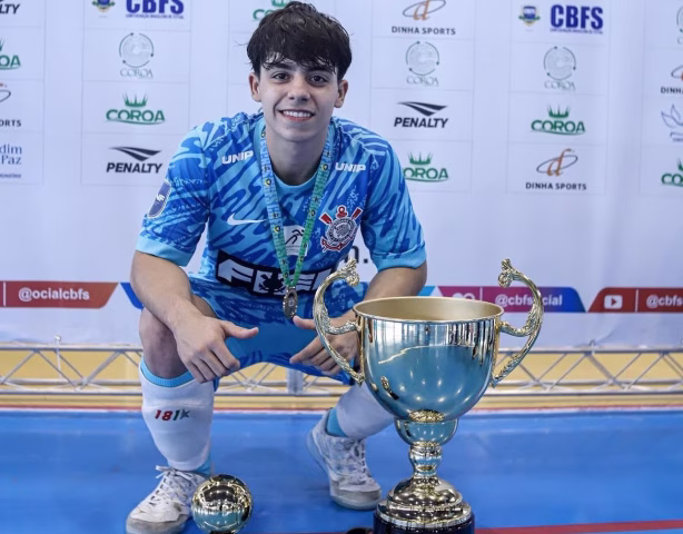 Goleiro do Corinthians valoriza nova oportunidade em busca de título com a Seleção Sub-17 de Futsal
