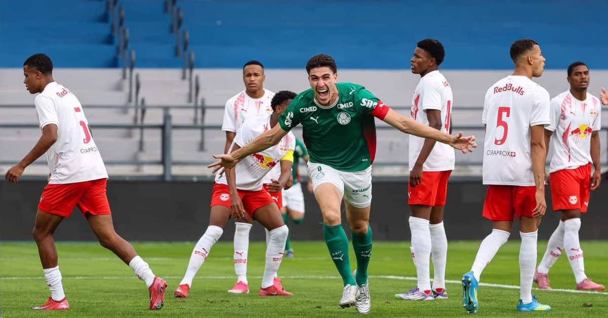 Palmeiras empata com o Red Bull Bragantino no jogo de ida da semifinal do Brasileirão Sub-20