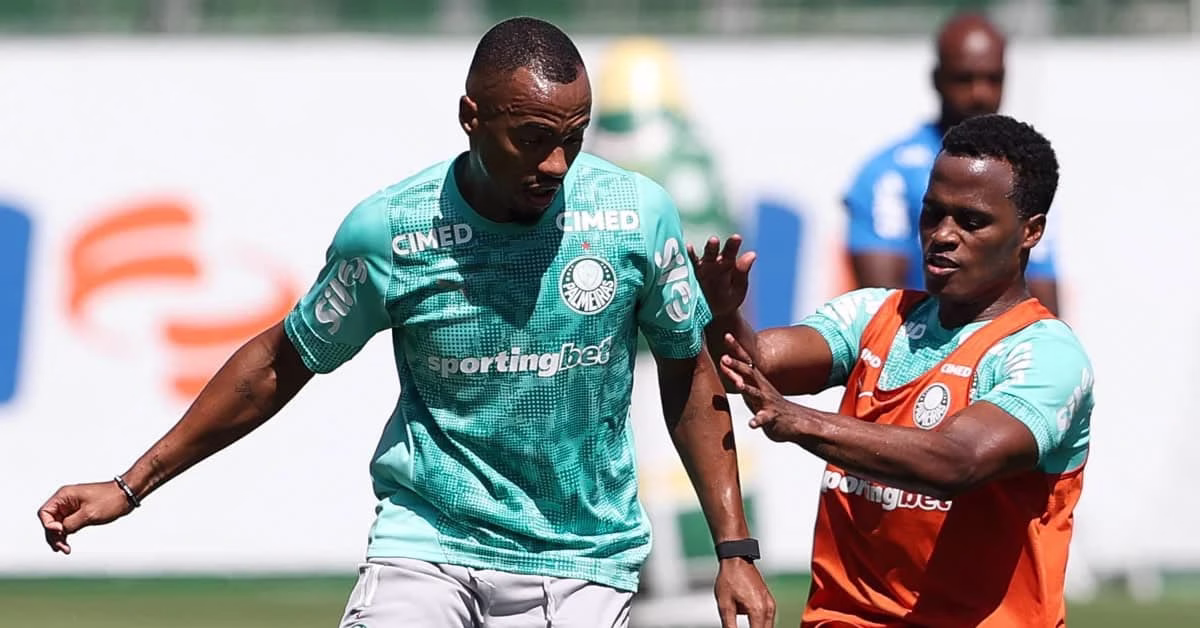Palmeiras faz treino tático para enfrentar o Fortaleza; Gómez vira desfalque