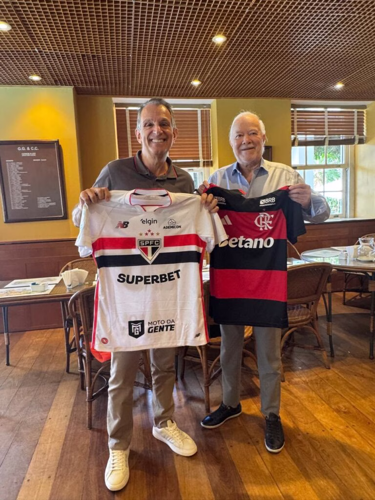 Presidentes de São Paulo e Flamengo se reúnem no Rio de Janeiro