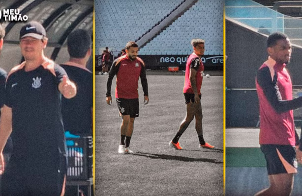 VÍDEO: André Luiz treinando e mais: veja como foi o treino do Corinthians na Neo Química Arena